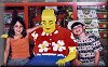 Visiting the snoring Lego man in Downtown Disney on our last evening.