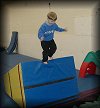 Josh playing Superman at Tyler's birthday party