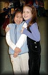 Kelsey and one of her best friends, Blair, at Tyler's birthday party