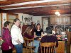 Gathering in the kitchen, Thanksgiving 2000